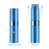 Picture of Lil Ray 8ml Portable Mini Perfume Atomizer(4 PCS)，Refillable Empty Small Spray Bottle for Travel, Twist Tpye Pocket Cologne Sprayer (Matte Black, Pink, Blue, Silver)