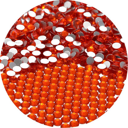 Picture of NCB 2000pcs Flatback Round Glass Nail Art Rhinestones Crystal for DIY Making Accessories Shoes, Clothes, Face Art, Bags, Manicure (Hyacinth, SS8 2000pcs)