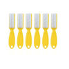 Picture of SQULIGT 6Pcs Nail Brush for Cleaning Fingernails, Handle Grip Cleaning Brush for Nail and Toenail, Nail Dust Brush Manicure Pedicure Tools Scrubbing Brush Women Men Home Salon(Yellow)