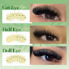 Picture of Long Lash Clusters 220D Eyelash Clusters Fluffy, 14-20 mm Individual Lashes Thick Cluster Eyelash Extensions D Curl Lash Extension Volume Cluster Lashes Full Look DIY Strip Lashes Clusters CORUSCATE
