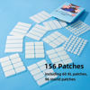 Picture of LitBear Large Pimple Patches, 5 Sizes 156 Patches Big Acne Patches, 60 XL Hydrocolloid Bandages for Full Face, Forehead, Chin, Nose, Body, Back, Neck & Chest, Stirp, Square Large hydrocolloid Patch