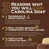 Picture of Carolina Castile Soap Vegan Gin & Juniper Castile Bar Soap - Bar of Natural Soap for Men, Women, and Kids - Gentle, Hydrating Castile Soap Bars with Organic Cocoa Butter and Olive Oil, 5 Oz.