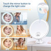 Picture of Magnifying Mirror with Light 30X, Lighted Makeup Mirror 30X for Precision Makeup, 3 Color Modes and Adjustable Brightness, 360° Swivel Magnifying Mirror Suction Cup for Bathroom Mirrors 8 Inches