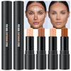 Picture of evpct 4 Colors Contour Stick Makeup Set Concealer Stick Cream Contouring Contour Palette Makeup Kit for Beginners Nose Bronzer Stick Liquid Contour Face Highlighter Makeup contorno maquillaje 02+03