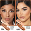 Picture of evpct 4 Colors Contour Stick Makeup Set Concealer Stick Cream Contouring Contour Palette Makeup Kit for Beginners Nose Bronzer Stick Liquid Contour Face Highlighter Makeup contorno maquillaje 02+03