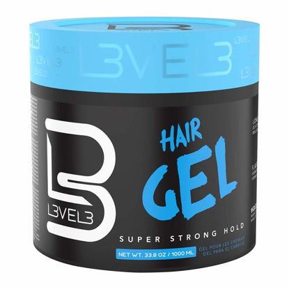 Picture of L3 - Hair Gel - Super Strong Hold - Flake Free - Long Lasting Shine - For Men and Women - Level 3 Gel - Add Volume and Texture
