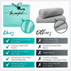 Picture of THE PERFECT HAIRCARE Microfiber Hair Large Towels Wrap for Women - Smooth as Silk - Anti-Frizz for Curly, Wavy, Straight Hair Girls - Plopping Essential - Easier to Use Than a T-Shirt - 2 Pack