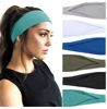Picture of Huachi Workout Headband for Women Athletic Non Slip for Short Long Hair Yoga Running Sports Hair Bands Bandeau Headbands Sweat Hair Accessories 6 Pack
