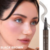 Picture of Kaely Magical Precise Waterproof Brow Pen,Suake Eyebrow Contouring Pen,4 Tip Eye Brow Pencils for Women Makeup,lapiz de cejas 3d Microblading Eyebrow Pen Pencil,24h Smudge Proof,03 Black Brown