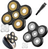Picture of Universal 2 PCS 5 Blades Head Shaver Replacement Head for Head Shaver, 5 Blades Replacement Shaver Head Blade 5 Heads Beard Electric Razor Shaver Head