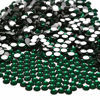 Picture of NCB 2000pcs Flatback Round Glass Nail Art Rhinestones Crystal for DIY Making Accessories Shoes, Clothes, Face Art, Bags, Manicure (Emerald, SS10 2000pcs)