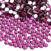 Picture of NCB 1500pcs Flatback Round Glass Nail Art Rhinestones Crystal for DIY Making Accessories Shoes, Clothes, Face Art, Bags, Manicure (Fuchsia, SS16 1500pcs)