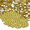 Picture of NCB 2000pcs Flatback Round Glass Nail Art Rhinestones Crystal for DIY Making Accessories Shoes, Clothes, Face Art, Bags, Manicure (Citrine, SS10 2000pcs)