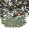 Picture of NCB 2000pcs Flatback Round Glass Nail Art Rhinestones Crystal for DIY Making Accessories Shoes, Clothes, Face Art, Bags, Manicure (Vitrail Medium, SS10 2000pcs)