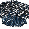Picture of NCB 1500pcs Flatback Round Glass Nail Art Rhinestones Crystal for DIY Making Accessories Shoes, Clothes, Face Art, Bags, Manicure (Montana, SS16 1500pcs)