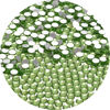 Picture of NCB 288pcs Flatback Round Glass Nail Art Rhinestones Crystal for DIY Making Accessories Shoes, Clothes, Face Art, Bags, Manicure (Peridot, SS30 288pcs)
