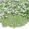 Picture of NCB 288pcs Flatback Round Glass Nail Art Rhinestones Crystal for DIY Making Accessories Shoes, Clothes, Face Art, Bags, Manicure (Peridot, SS30 288pcs)