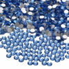 Picture of NCB 2000pcs Flatback Round Glass Nail Art Rhinestones Crystal for DIY Making Accessories Shoes, Clothes, Face Art, Bags, Manicure (Lt. Sapphire, SS10 2000pcs)