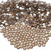 Picture of NCB 2000pcs Flatback Round Glass Nail Art Rhinestones Crystal for DIY Making Accessories Shoes, Clothes, Face Art, Bags, Manicure (Champagne, SS8 2000pcs)