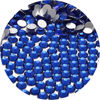 Picture of NCB 2000pcs Flatback Round Glass Nail Art Rhinestones Crystal for DIY Making Accessories Shoes, Clothes, Face Art, Bags, Manicure (Sapphire, SS8 2000pcs)