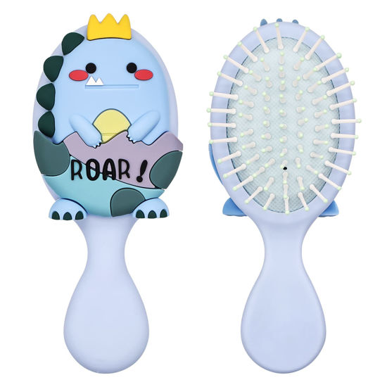 Picture of DINATIS Toddler Detangler and Massage Brush - Mini Air Cushion Brush for Kids' Thin Hair - Blue
