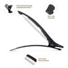 Picture of AIMIKE 12pcs Professional Hair Clips for Styling Sectioning, Non Slip Duck Billed Hair Clips with Silicone Band, Salon and Home Hair Cutting Clips for Hairdresser, Women, Men - Brown & Apricot & Black