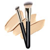 Picture of Makeup Brushes DPOLLA Pro Foundation Brush and Flawless Concealer Brush Perfect for Any Look Premium Luxe Hair Contour Brush Perfect for Blending Liquid,Buffing,Cream,Sculpting,Mineral Makeup