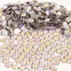 Picture of NCB Nancybeads 288pcs Flatback Round Glass Nail Art Rhinestones Crystal for DIY Making Accessories Shoes, Clothes, Face Art, Bags, Manicure (Lt. Rose Aqua, SS30 288pcs)