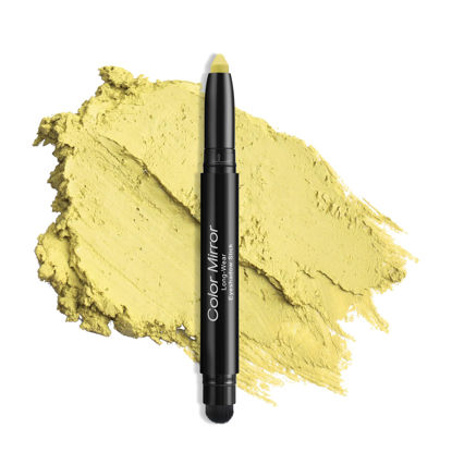Picture of Color Mirror Longwear Cream Eye Shadow Sticks(60 Daisy Matte), Smudge-Proof, Waterproof Eyeshadow,Silky Formula Matte With Makeup Brush,Yellow Eyeshadow Stick