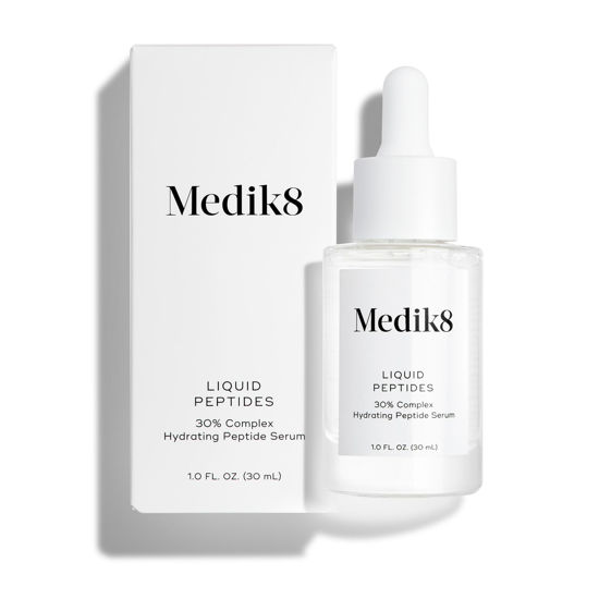 Picture of Medik8 Liquid Peptides - Advanced Regenerating Multi Peptide Serum - Smooths Wrinkles and Fine Lines - Hydrating, Brightening, Plumping - 1.0 oz