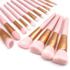 Picture of ZOREYA Makeup Brush Set - 15 Pcs Premium Synthetic Foundation Concealers Eye Shadows Make Up Brush,Eyeliner Brushes(Pink)