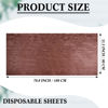 Picture of 50 Pieces 31 x 70 Inches Disposable Bed Sheets Waterproof Bed Cover Massage Table Sheet Non-woven Fabric for Spa, Beauty Salon, Hotels (Brown)