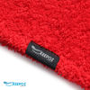 Picture of KEEPOZ Hair Towel Wrap Quick Dry 100% Cotton Super Absorbent Turban Head Wrap for Women with Button, Non Microfiber Anti Frizz Hair Products, Hair Cap for Curly, Long & Thick Hair (Red, 1 Pc)