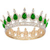 Picture of Papoopy Crown for Women, Queen Crown Tiara for Birthday Party (Gold Green)