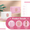 Picture of Personalized Initial A-Z Preppy Patch Makeup Bag,Small PU Leather Chenille Letter Cosmetic Bag with Zipper for Teen Girls,Pink Cute Travel Toiletry Bag,Birthday Monogrammed Gift for Daughter,Letter G