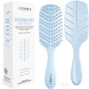 Picture of Detangler Brush by Fiora Naturals - 100% Bio-Friendly Detangling brush w/Ultra-Soft Bristles - Glide Through Tangles with Ease - For Curly, Fine, Black Natural, Women, Men, Kids - Dry and Wet Hair