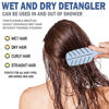 Picture of Detangler Brush by Fiora Naturals - 100% Bio-Friendly Detangling brush w/Ultra-Soft Bristles - Glide Through Tangles with Ease - For Curly, Fine, Black Natural, Women, Men, Kids - Dry and Wet Hair