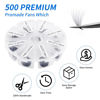 Picture of Premade Fans Eyelash Extension 500 Fans Handmade Lashes 8D/9D/10D/12D Pre-made Fans 0.07mm C/D Curl 9-16mm/13-20mm Mixed Eyelash Extensions by WENDYLASHES (500PCS-12D-0.07-D, 13-20mm mixed tray)