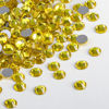 Picture of Beadsland 2880pcs Flat Back Crystal Rhinestones Round Gems for Nail Art and Craft Glue Fix,Lemon Yellow,SS20,4.6-4.8mm