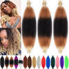 Picture of 3 Packs Springy Afro Twist Hair 10 inch1B27613# Pre-Separated Kinky Marley Twist Braiding Hair Soft Crochet for Distressed Faux Locs Spring Twist Hair for Women (10 Inch (Pack of 3), 1B27613#)