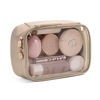 Picture of Pocmimut Makeup Bag,PU Leather Clear Makeup Bag Travel Makeup Bag Car Essentials for Women,Travel Essentials Cosmetic Bag Organizers(Apricot)