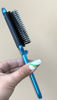 Picture of ALAZCO Folding Hair Brush With Mirror Compact Pocket Size Travel Car Gym Bag Purse Locker Swimming Camping Sleepover Gift and more (2 Blue)