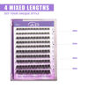 Picture of GAQQI Lash Clusters, Eyelash Clusters 120PCS D Curl Individual Lashes, Wispy Cluster Eyelash Extension 10-16mm Mixed Length, Natural Looking Cluster Lashes （GQ03, D Curl, 10-16mm)