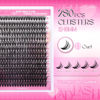 Picture of FADLASH Cluster Lashes D Curl Wispy Individual Lashes DIY Eyelash Extension Natural Look Reusable Fluffy Cluster Eyelash Extensions Self Application at Home (50D-0.07D-12-18MIX)