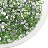Picture of Beadsland 144pcs Flat Back Crystal Rhinestones Round Gems for Nail Art and Craft Glue Fix, Light Green, SS40, 8.4-8.7mm