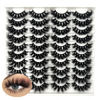 Picture of IFSOWDRA False Lashes Mink Wispy Dramatic Lashes Bulk 18mm/20mm Volume 3D Mink Full Lashes Natural Look Faux Mink False Eyelashes Pack - 20 Pairs