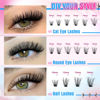 Picture of Lash Clusters 330Pcs Cluster Eyelash Extensions 40D Individual Lashes Fluffy D Curl Lash Clusters Extension DIY Wispy Volume False Eyelashes Clusters