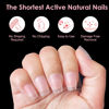 Picture of SINOKAME Extra Extra Short Coffin Nail Tips, No File Matte XXS Coffin Soft Gel Fake Nails Full Cover, Petite Nails for Small Regular Nail Beds,Clear Fake Acrylic Nails for Extension,15 Sizes 360Pcs