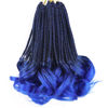 Picture of French Curl Crochet Hair French Curl Braiding Hair Crochet Braids with Curly Ends Goddess Box Braids Crochet Hair for Black Women French Curly Braiding Hair Pre looped Curly Crochet Hair Extensions…