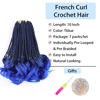 Picture of French Curl Crochet Hair French Curl Braiding Hair Crochet Braids with Curly Ends Goddess Box Braids Crochet Hair for Black Women French Curly Braiding Hair Pre looped Curly Crochet Hair Extensions…